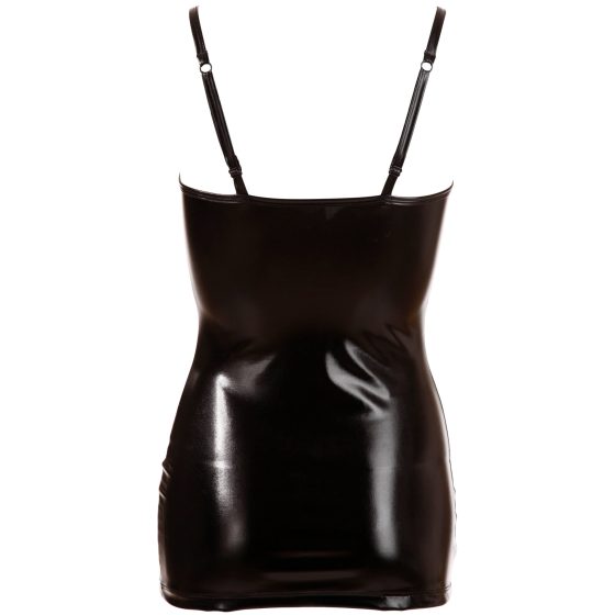 Cottelli - Shiny corset dress (black) - M