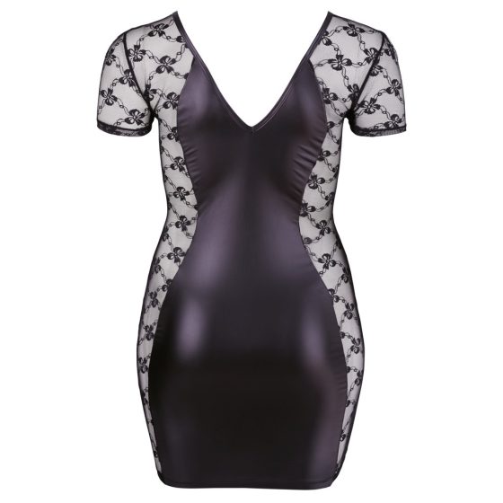 Cottelli Plus Size - Bandeau, Lace Combo Dress (Black)