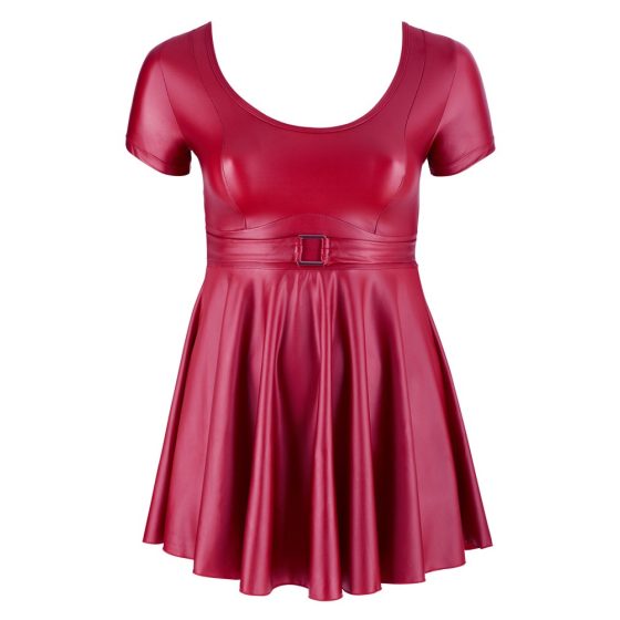 Cottelli Plus Size - A-line mini dress (burgundy)