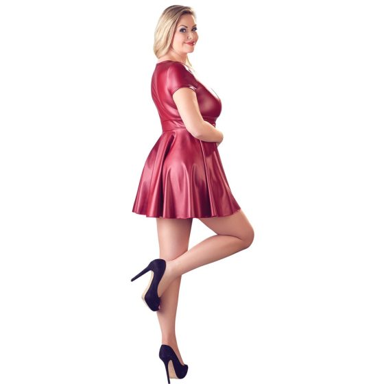 Cottelli Plus Size - A-line mini dress (burgundy) - XL
