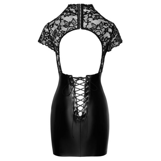 Noir - lace top with lace corset (black)
