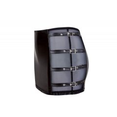 Cottelli - shiny mini skirt with buckle (black)