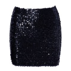 Cottelli Party - shiny sequined skirt (black)