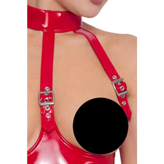 Black Level - open body with neck strap (red)