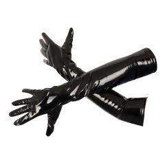 Black Level - gloss lacquer gloves (black)