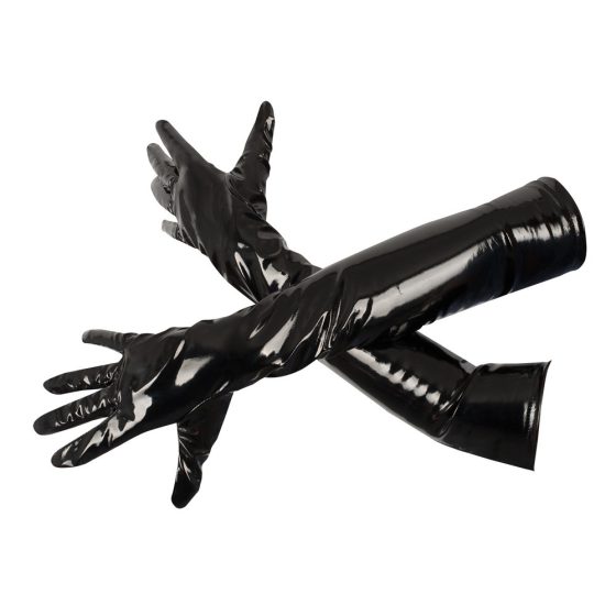 Black Level - gloss lacquer gloves (black) - L