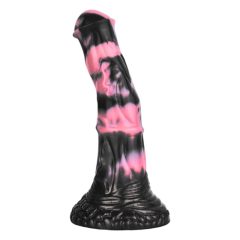 Bad Horse - Silicone horse tool dildo - 18cm (black-pink)