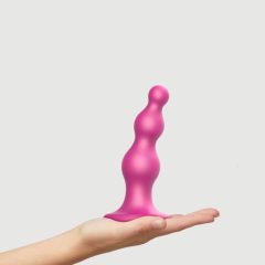 Strap-on-me Beads M - beaded strap-on dildo (pink)