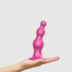 Strap-on-me Beads L - beaded, footed dildo (pink)