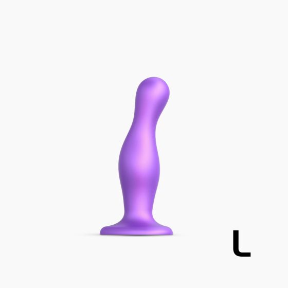 Strap-on-me Curvy L - wavy, footed dildo (purple)