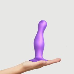 Strap-on-me Curvy L - wavy, footed dildo (purple)