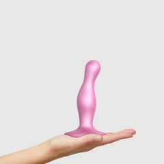 Strap-on-me Curvy S - wavy, footed dildo (pink)