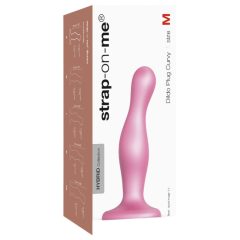 Strap-on-me Curvy M - wavy, footed dildo (pink)