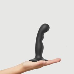 Strap-on-me P&G S - curved, footed dildo (black)