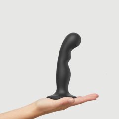 Strap-on-me P&G M - curved, footed dildo (black)