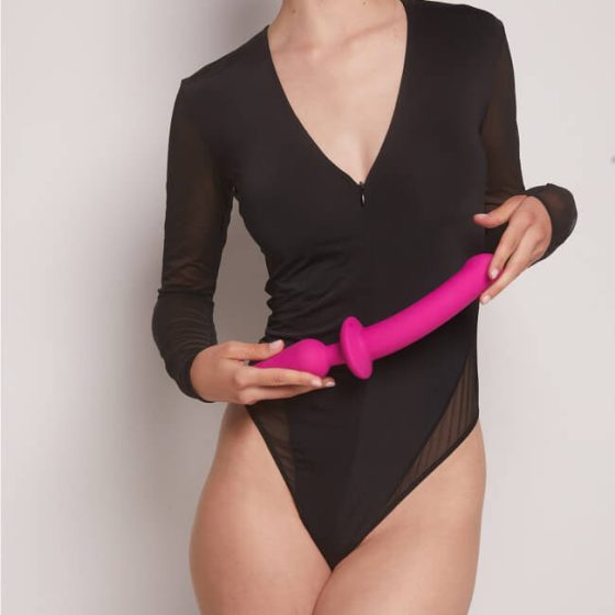 Strap-on-me Swith Semi-Realistic S - 2in1 silicone dildo (pink)