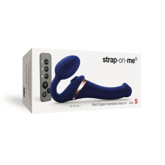 Strap-on-me S - Strapless strap-on air vibrator - small (blue)