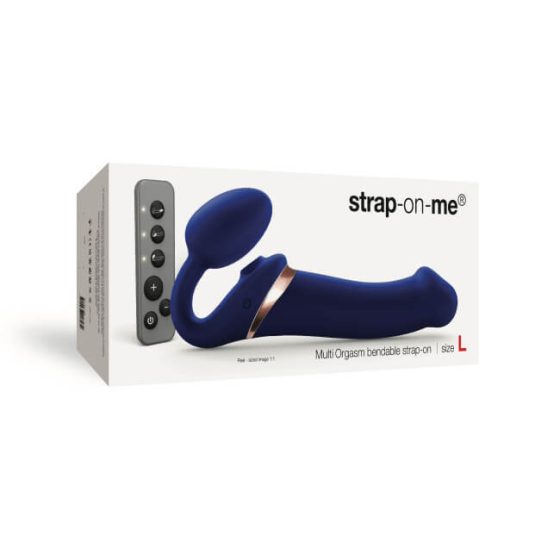 Strap-on-me L - Strapless strap-on air vibrator - large (blue)