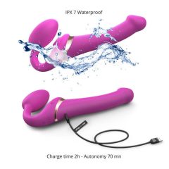   Strap-on-me M - Strapless strap-on air vibrator - medium (pink)