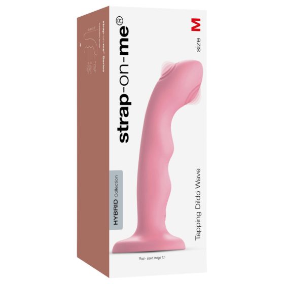 Strap-on-me M - waterproof, pulsating G-spot vibrator (pink)