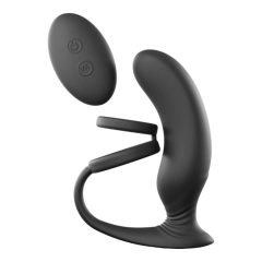   Love to Love - Rechargeable radio controlled prostate vibrator with penis ring (black)