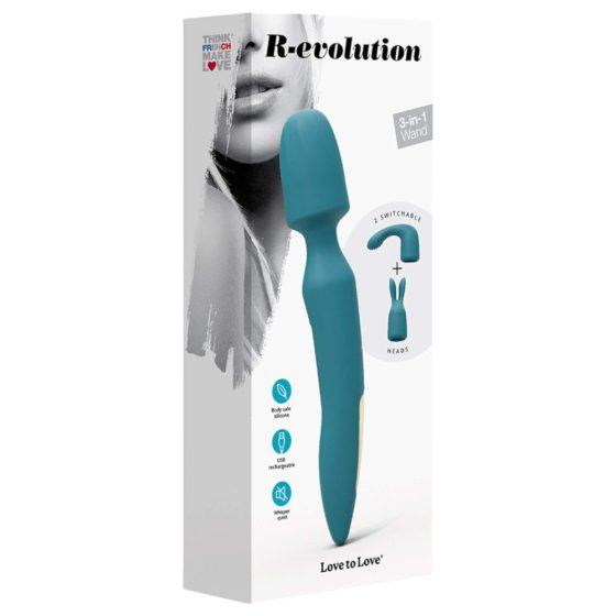 Love to Love R-Evolution - rechargeable massaging vibrator set (green)