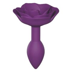 Love to Love Open Roses S - silicone anal dildo (purple)