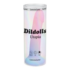 Dildolls Utopia - sticky silicone dildo (colour)