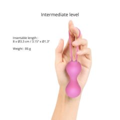 Love to Love Joia - silicone geisha ball duo (pink)