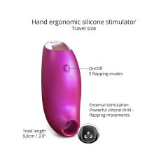   Love to Love Believer - rechargeable waterproof clitoral stimulator (metallic pink)