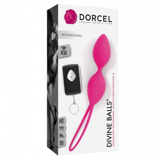 Dorcel Divine Balls - cordless, radio controlled, vibrating geisha ball (pink)