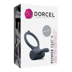   Dorcel Power Clit Plus - battery operated vibrating penis ring (black)