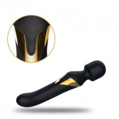   Dorcel Dual Orgasms Gold - rechargeable 2in1 massaging vibrator (black)