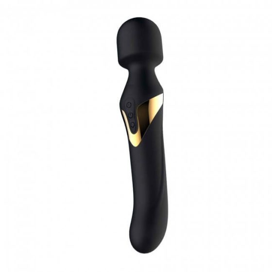 Dorcel Dual Orgasms Gold - rechargeable 2in1 massaging vibrator (black)