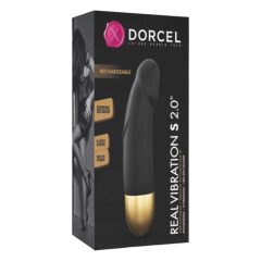   Dorcel Real Vibration S 2.0 - rechargeable vibrator (black-gold)