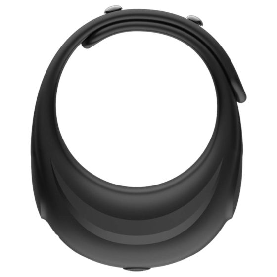 Funny Me - Rechargeable adjustable vibrating penis ring (black)