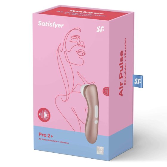 Satisfyer Pro 2+ - cordless clitoral vibrator - brown