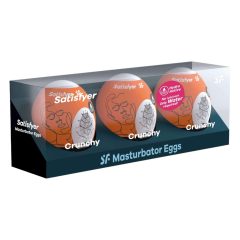 Satisfyer Egg Crunchy - masturbation egg set (3pcs)