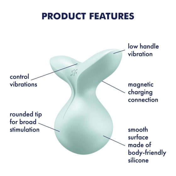 Satisfyer Viva la Vulva 3 - rechargeable, waterproof clitoral vibrator (mint)