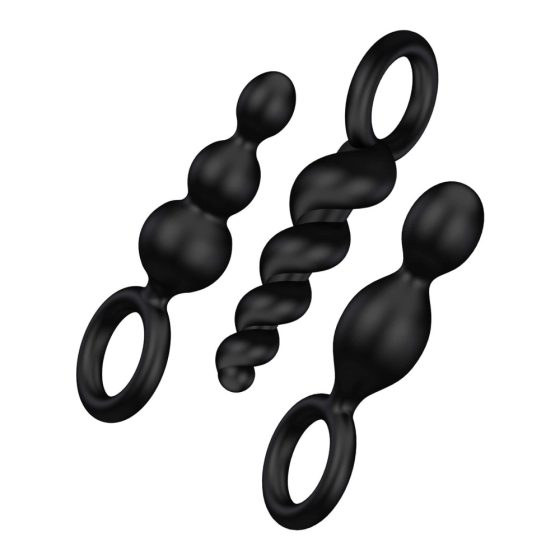 Satisfyer Booty Call - anal dildo set - black (3 pieces)