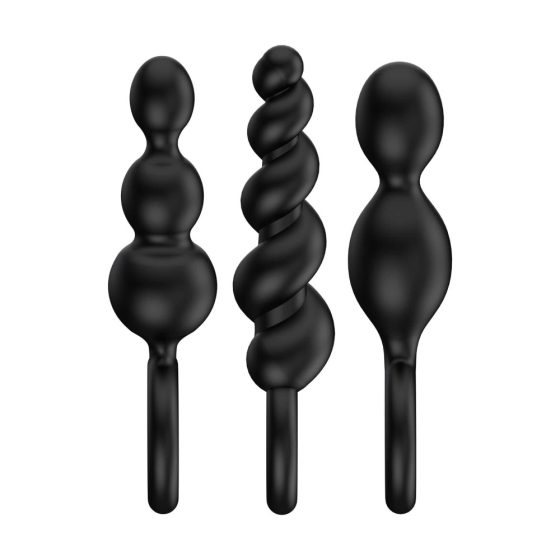 Satisfyer Booty Call - anal dildo set - black (3 pieces)