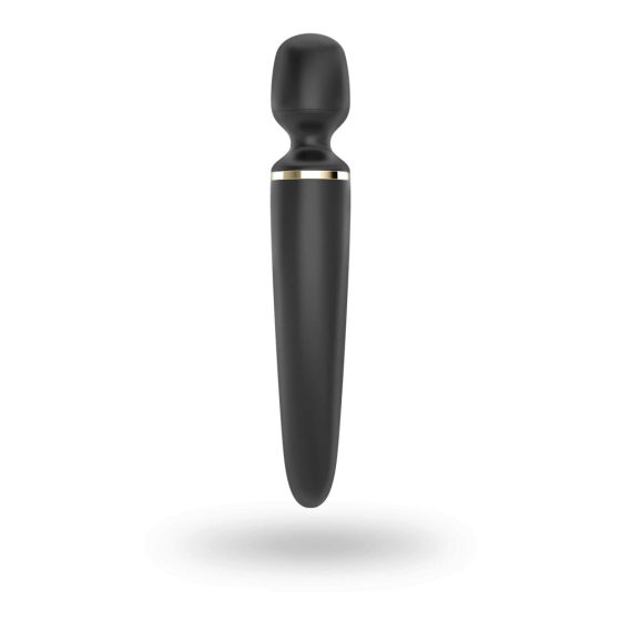 Satisfyer Wand-er Woman - rechargeable, waterproof massaging vibrator (black)