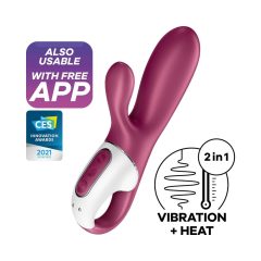   Satisfyer Hot Bunny - Smart, Tickle Arm Warming Vibrator (red)
