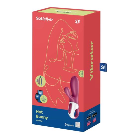 Satisfyer Hot Bunny - Smart, Tickle Arm Warming Vibrator (red)