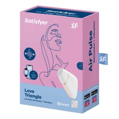   Satisfyer Love Triangle - Smart Rechargeable Waterproof Clitoral Vibrator (white)