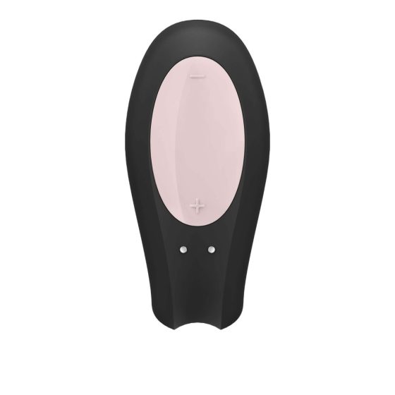Satisfyer Double Joy - smart, battery-powered, waterproof vibrator (black)