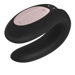   Satisfyer Double Joy - smart, battery-powered, waterproof vibrator (black)
