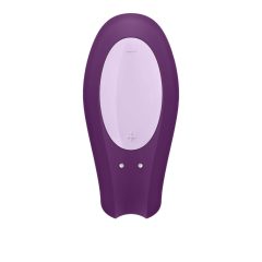   Satisfyer Double Joy - smart rechargeable waterproof vibrator (purple)