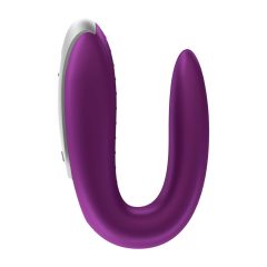   Satisfyer Double Fun - smart, rechargeable, waterproof, radio-controlled vibrator (purple)