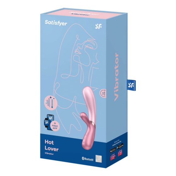 Satisfyer Hot Lover - smart rechargeable heated vibrator (pink)